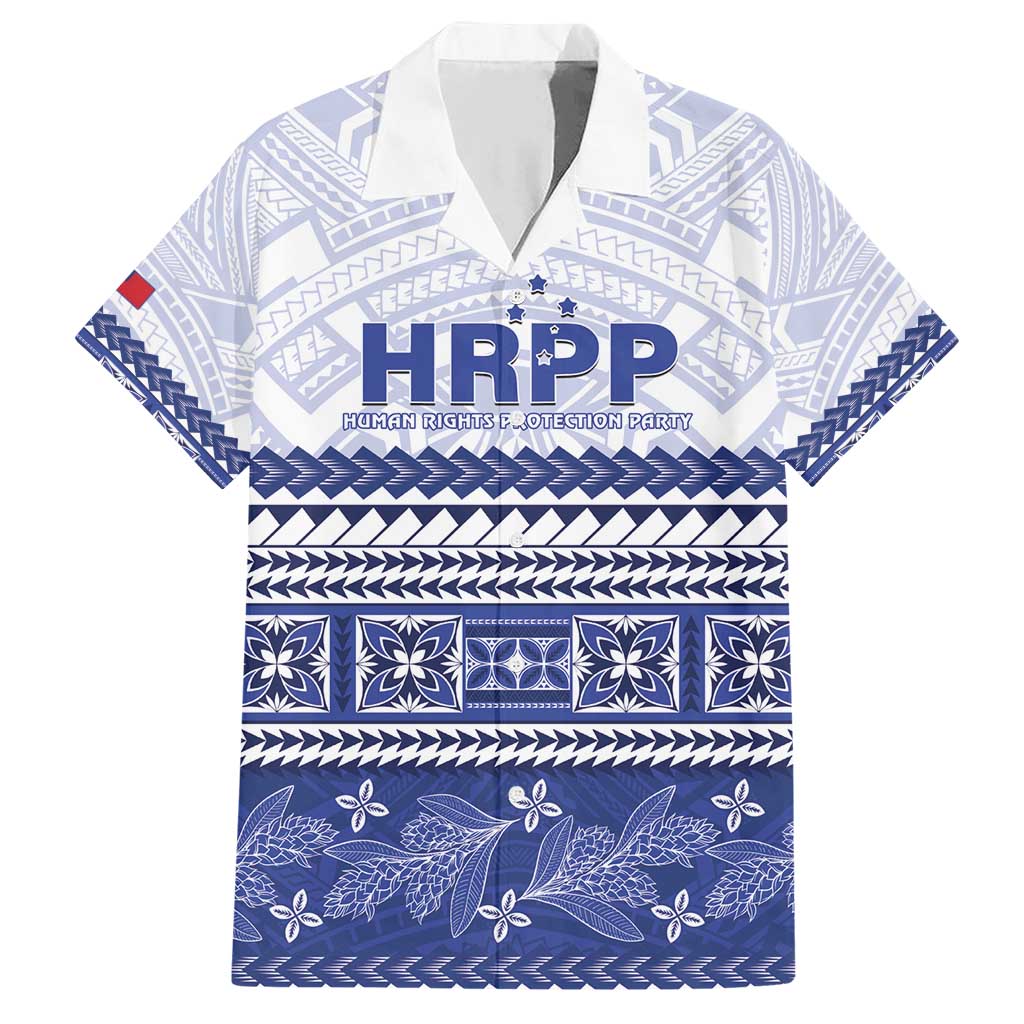 Personalised HRPP Samoa Siapo Family Matching Short Sleeve Bodycon Dress and Hawaiian Shirt Teuila Flowers Samoan Pattern - Polynesian Pride
