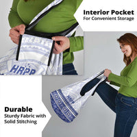 HRPP Samoa Siapo Grocery Bag Teuila Flowers Samoan Pattern - Polynesian Pride