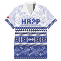 Personalised HRPP Samoa Siapo Hawaiian Shirt Teuila Flowers Samoan Pattern - Polynesian Pride