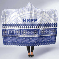 HRPP Samoa Siapo Hooded Blanket Teuila Flowers Samoan Pattern - Polynesian Pride