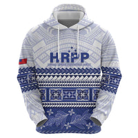 Personalised HRPP Samoa Siapo Hoodie Teuila Flowers Samoan Pattern - Polynesian Pride