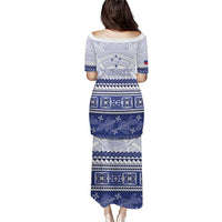 Personalised HRPP Samoa Siapo Puletasi Teuila Flowers Samoan Pattern - Polynesian Pride