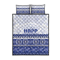 HRPP Samoa Siapo Quilt Bed Set Teuila Flowers Samoan Pattern - Polynesian Pride