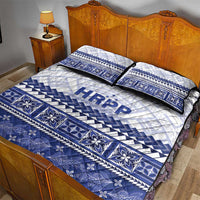 HRPP Samoa Siapo Quilt Bed Set Teuila Flowers Samoan Pattern - Polynesian Pride