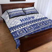 HRPP Samoa Siapo Quilt Bed Set Teuila Flowers Samoan Pattern - Polynesian Pride