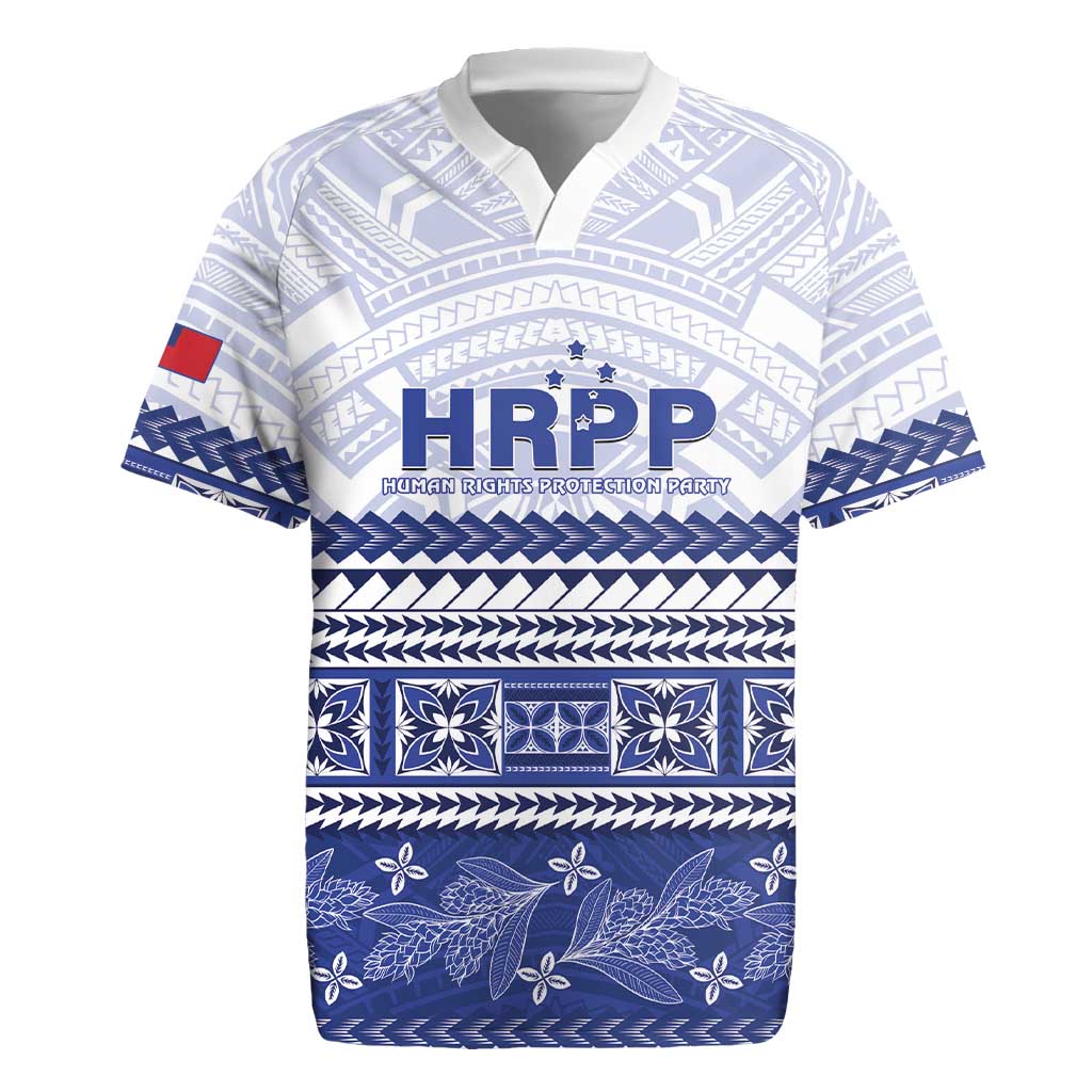 Personalised HRPP Samoa Siapo Rugby Jersey Teuila Flowers Samoan Pattern - Polynesian Pride