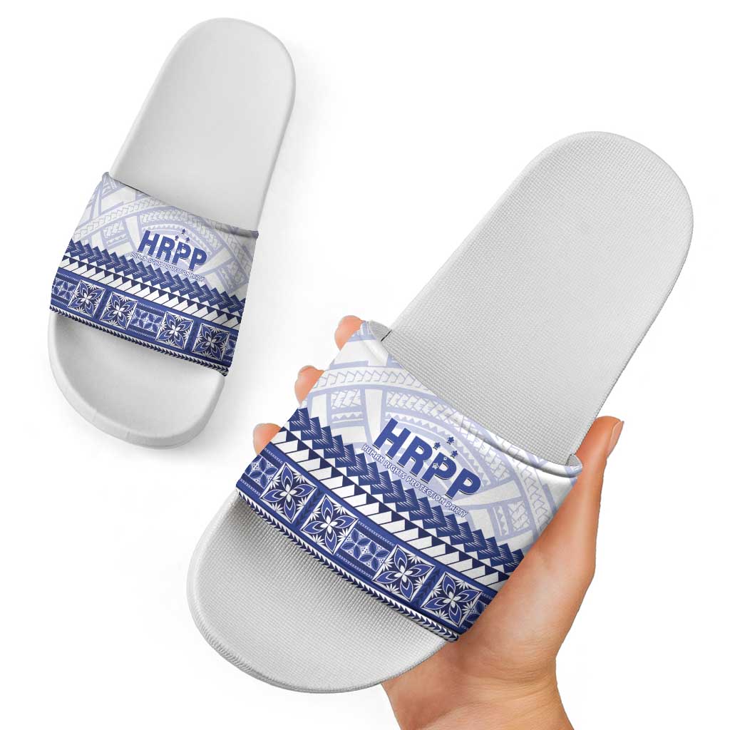 HRPP Samoa Siapo Slide Sandals Teuila Flowers Samoan Pattern - Polynesian Pride