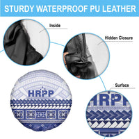 HRPP Samoa Siapo Spare Tire Cover Teuila Flowers Samoan Pattern - Polynesian Pride