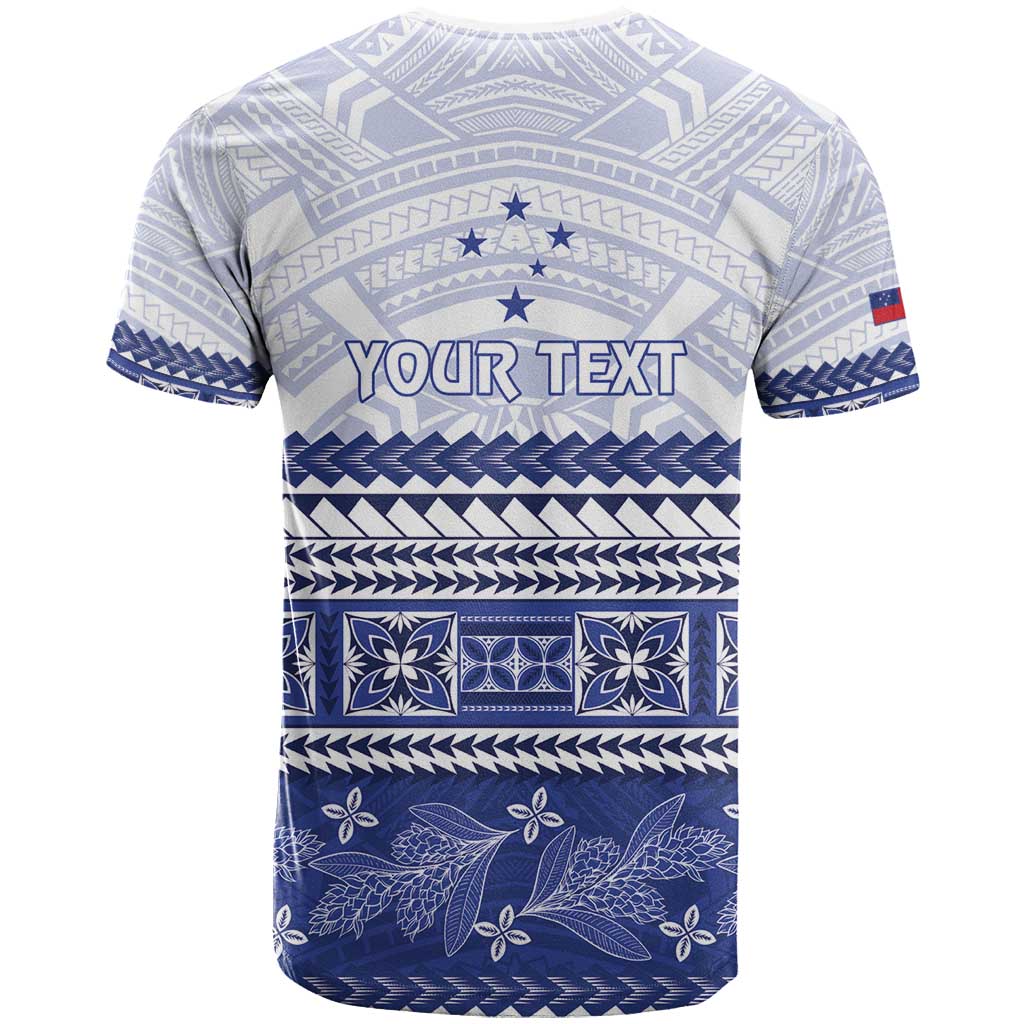 Personalised HRPP Samoa Siapo T Shirt Teuila Flowers Samoan Pattern - Polynesian Pride