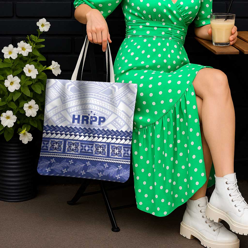 HRPP Samoa Siapo Tote Bag Teuila Flowers Samoan Pattern - Polynesian Pride