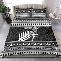 New Zealand Christmas Rugby Personalised Bedding Set Meri Kirihimete All Black Maori - Polynesian Pride