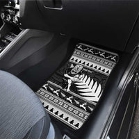 New Zealand Christmas Rugby Personalised Car Mats Meri Kirihimete All Black Maori - Polynesian Pride