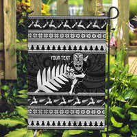 New Zealand Christmas Rugby Personalised Garden Flag Meri Kirihimete All Black Maori - Polynesian Pride