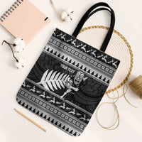 New Zealand Christmas Rugby Personalised Tote Bag Meri Kirihimete All Black Maori - Polynesian Pride