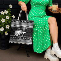 New Zealand Christmas Rugby Personalised Tote Bag Meri Kirihimete All Black Maori - Polynesian Pride