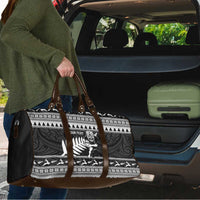 New Zealand Christmas Rugby Personalised Travel Bag Meri Kirihimete All Black Maori - Polynesian Pride