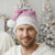 New Zealand Christmas Rugby Personalised Christmas Santa Hat Meri Kirihimete All Black Maori Pink Version - Polynesian Pride