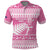 New Zealand Christmas Rugby Personalised Polo Shirt Meri Kirihimete All Black Maori Pink Version - Polynesian Pride