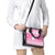 New Zealand Christmas Rugby Personalised Shoulder Handbag Meri Kirihimete All Black Maori Pink Version - Polynesian Pride