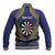 Personalised Niue Darts Baseball Jacket Dart Board Hiapo Pattern - Polynesian Pride