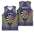 Personalised Niue Darts Basketball Jersey Dart Board Hiapo Pattern - Polynesian Pride
