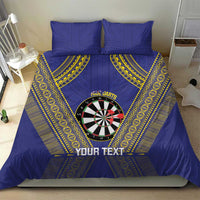 Personalised Niue Darts Bedding Set Dart Board Hiapo Pattern - Polynesian Pride