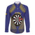 Personalised Niue Darts Family Matching Puletasi and Hawaiian Shirt Dart Board Hiapo Pattern - Polynesian Pride