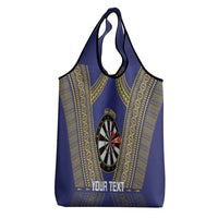 Personalised Niue Darts Grocery Bag Dart Board Hiapo Pattern - Polynesian Pride