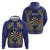 Personalised Niue Darts Hoodie Dart Board Hiapo Pattern - Polynesian Pride