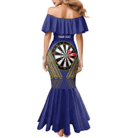 Personalised Niue Darts Mermaid Dress Dart Board Hiapo Pattern - Polynesian Pride