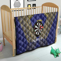 Personalised Niue Darts Quilt Dart Board Hiapo Pattern - Polynesian Pride