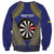 Personalised Niue Darts Sweatshirt Dart Board Hiapo Pattern - Polynesian Pride