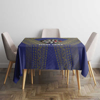 Personalised Niue Darts Tablecloth Dart Board Hiapo Pattern - Polynesian Pride