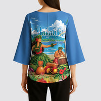 Hawaii Makahiki Kimono Sleeve Blouse Hawaiian New Year Tropical Vibes LT14 - Polynesian Pride