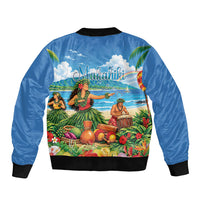 Hawaii Makahiki Sleeve Zip Bomber Jacket Hawaiian New Year Tropical Vibes LT14 - Polynesian Pride