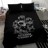 New Zealand Silver Fern Rugby Bedding Set Haka Aotearoa Kiwi Dance LT14 - Polynesian Pride