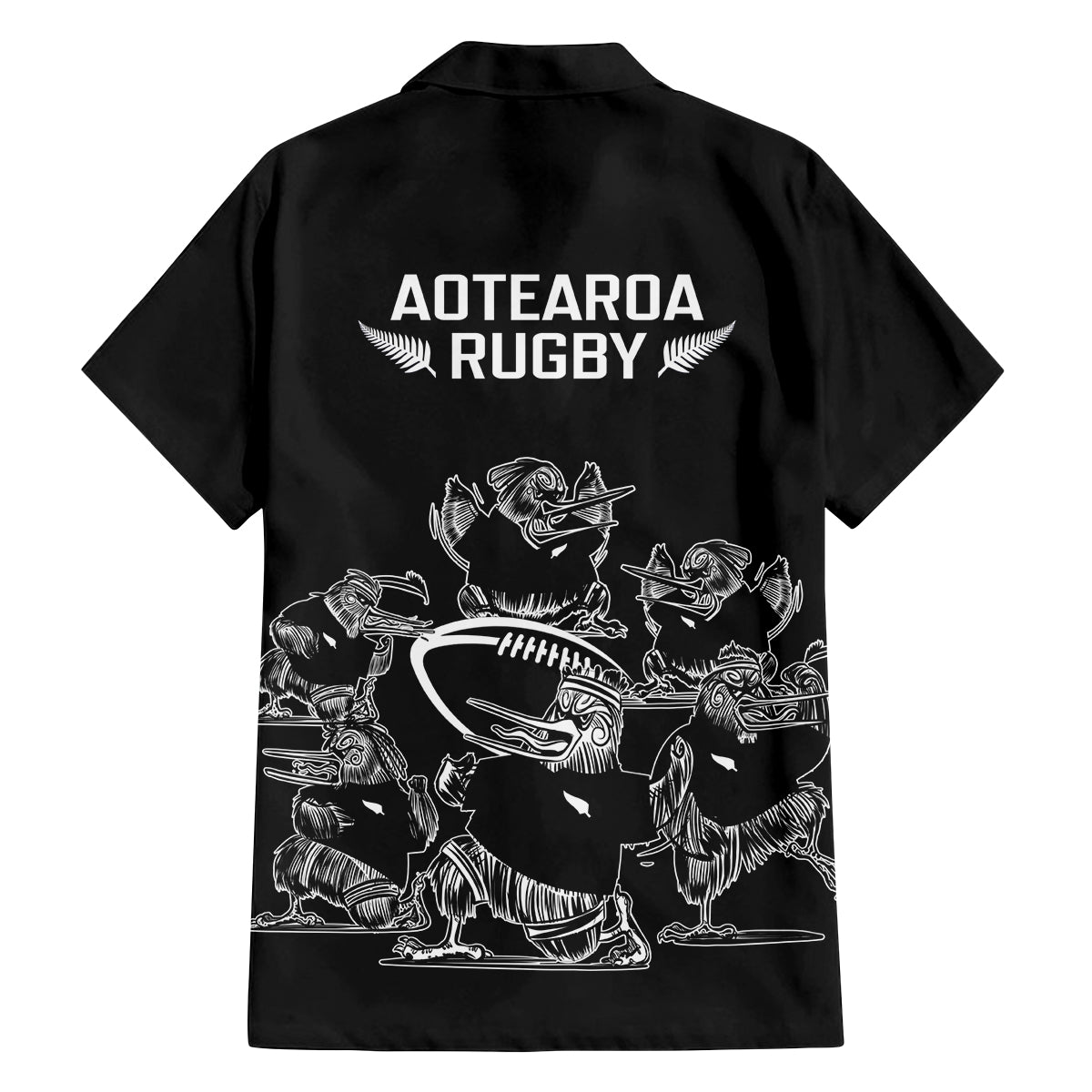 New Zealand Silver Fern Rugby Family Matching Long Sleeve Bodycon Dress and Hawaiian Shirt Haka Aotearoa Kiwi Dance LT14 - Polynesian Pride