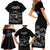 New Zealand Silver Fern Rugby Family Matching Short Sleeve Bodycon Dress and Hawaiian Shirt Haka Aotearoa Kiwi Dance LT14 - Polynesian Pride