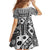 Black Bula Fiji Family Matching Off Shoulder Maxi Dress and Hawaiian Shirt Unique Masi Tapa Pattern