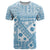 Blue Bula Fiji T Shirt Unique Masi Tapa Pattern