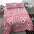 Pink Bula Fiji Bedding Set Unique Masi Tapa Pattern