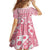 Pink Bula Fiji Family Matching Off Shoulder Short Dress and Hawaiian Shirt Unique Masi Tapa Pattern