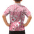 Pink Bula Fiji Family Matching Tank Maxi Dress and Hawaiian Shirt Unique Masi Tapa Pattern