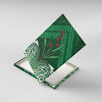Rongoa Maori New Zealand Harakeke Canvas Wall Art NZ Weaving Pattern Green LT14 With Frame Green - Polynesian Pride
