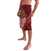 Rongoa Maori New Zealand Harakeke Lavalava NZ Weaving Pattern Red LT14 - Polynesian Pride