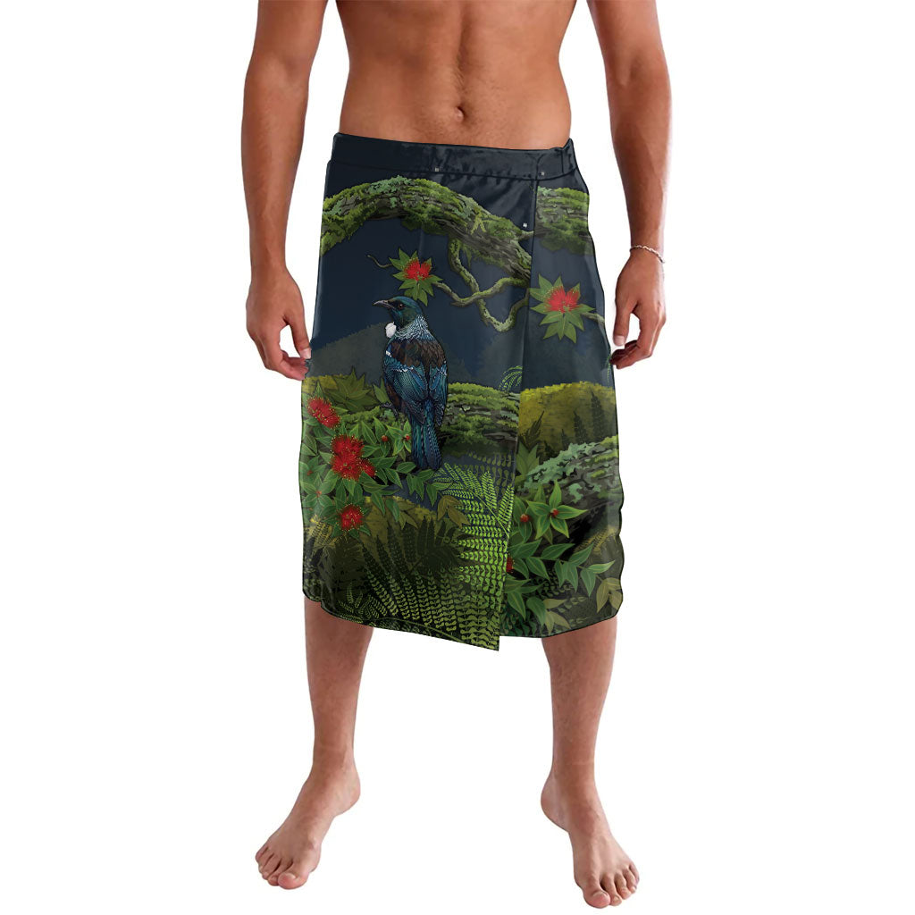 Rongoa Maori New Zealand Rata Lavalava NZ Tui Bird Forest Vibes LT14 Green - Polynesian Pride