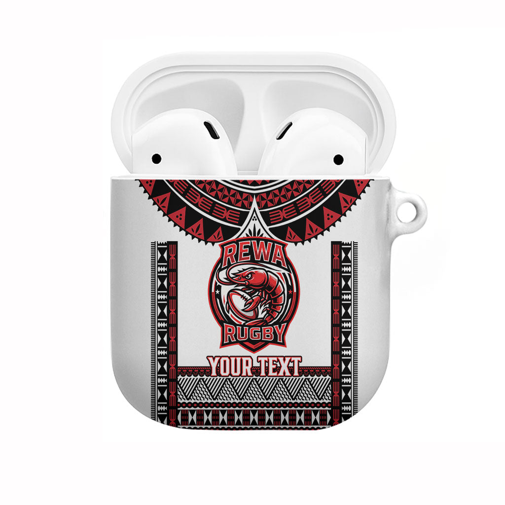 Fiji Rewa Rugby Custom AirPods Case Go Champions Fijian Tapa Pattern
