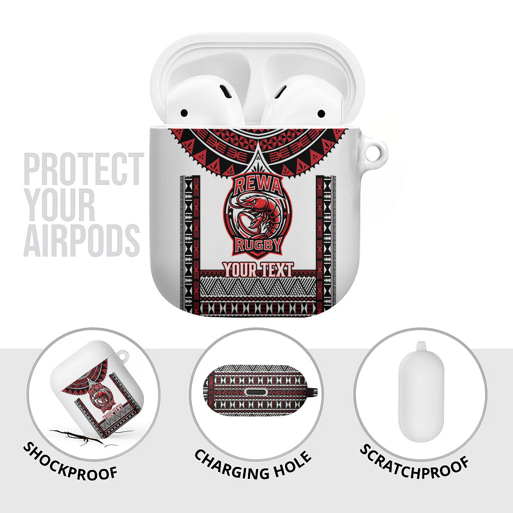 Fiji Rewa Rugby Custom AirPods Case Go Champions Fijian Tapa Pattern LT14 - Polynesian Pride
