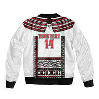Fiji Rewa Rugby Custom Bomber Jacket Go Champions Fijian Tapa Pattern LT14 - Polynesian Pride