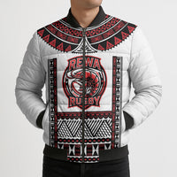 Fiji Rewa Rugby Custom Bomber Puffer Jacket Go Champions Fijian Tapa Pattern LT14 - Polynesian Pride